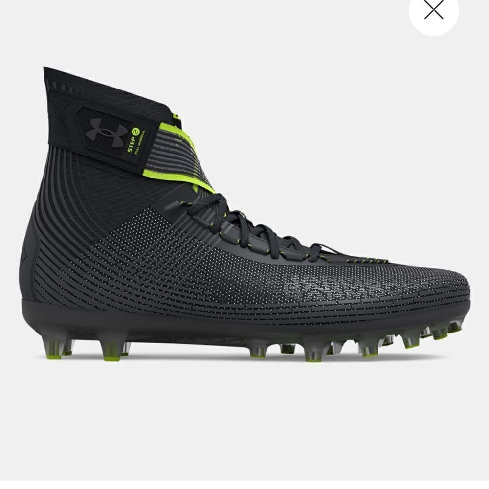 Men’s Under Armour Highlight MC Football Cleats, Black, NWOB, NEW - Picture 2 of 6